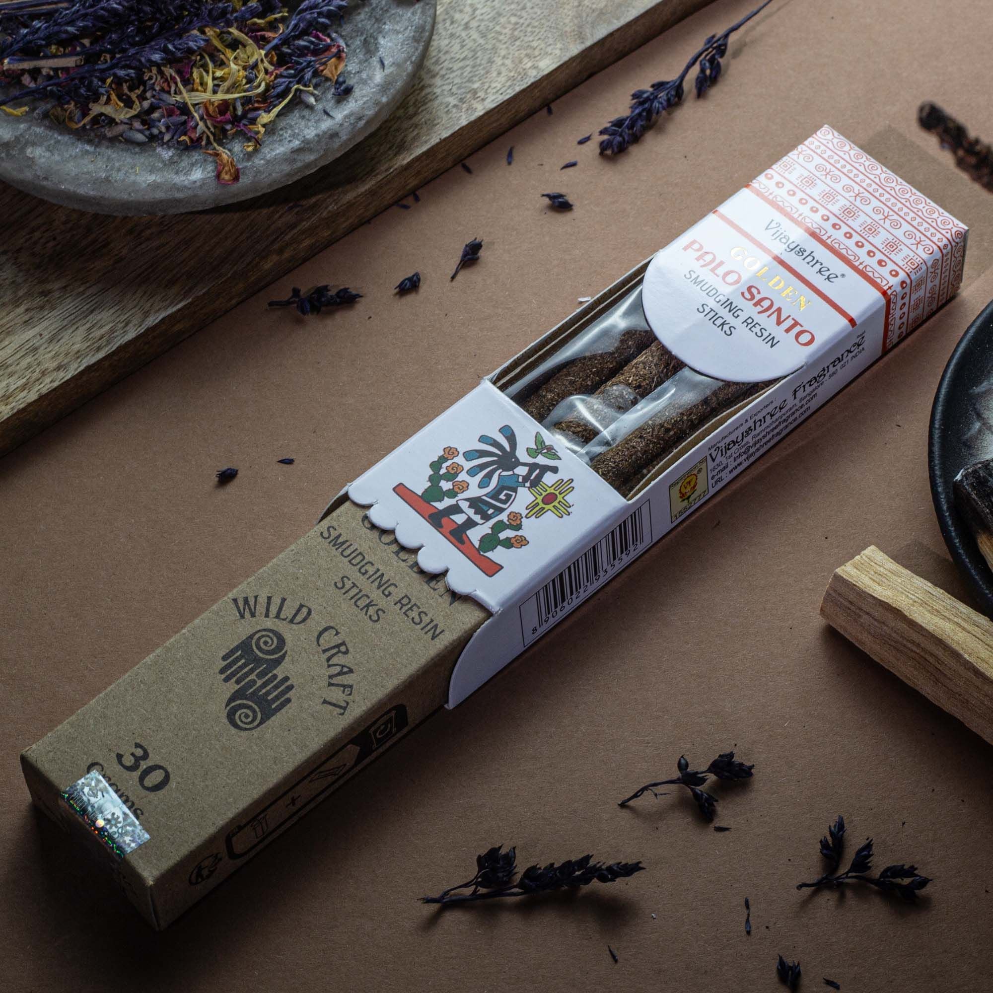 Golden Palo Santo Smudging Resin Sticks – 30g