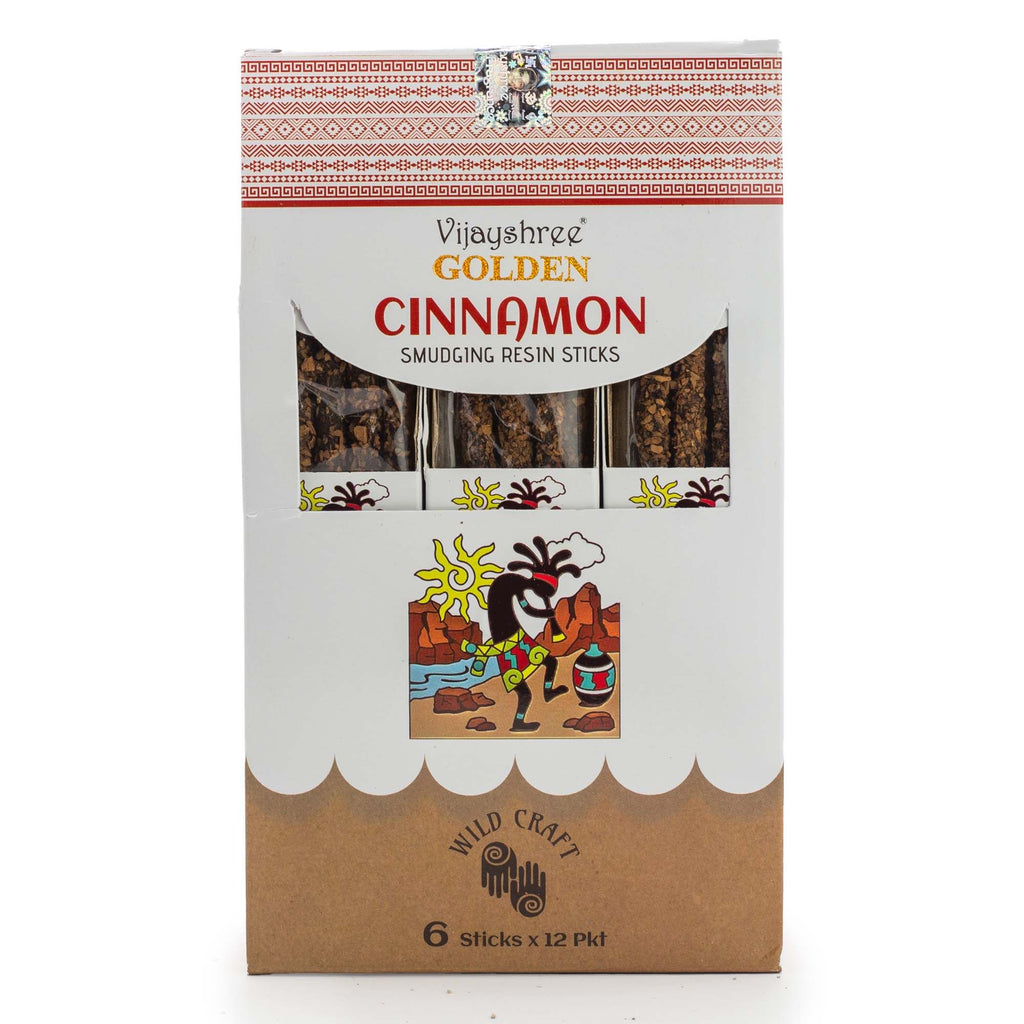 Golden Cinnamon Smudging Resin Sticks - 30g