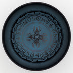 Large Aluminum Singing Bowl - Tibetan Double Dorjy Design - Blue (27cm)