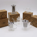 Glass Infuser Teapot - Round Pearl - 800ml