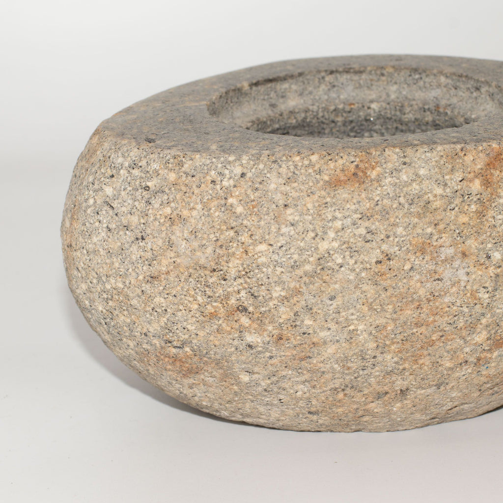 Natural Riverstone Grounding Pot - Large (aprox 15x12cm)