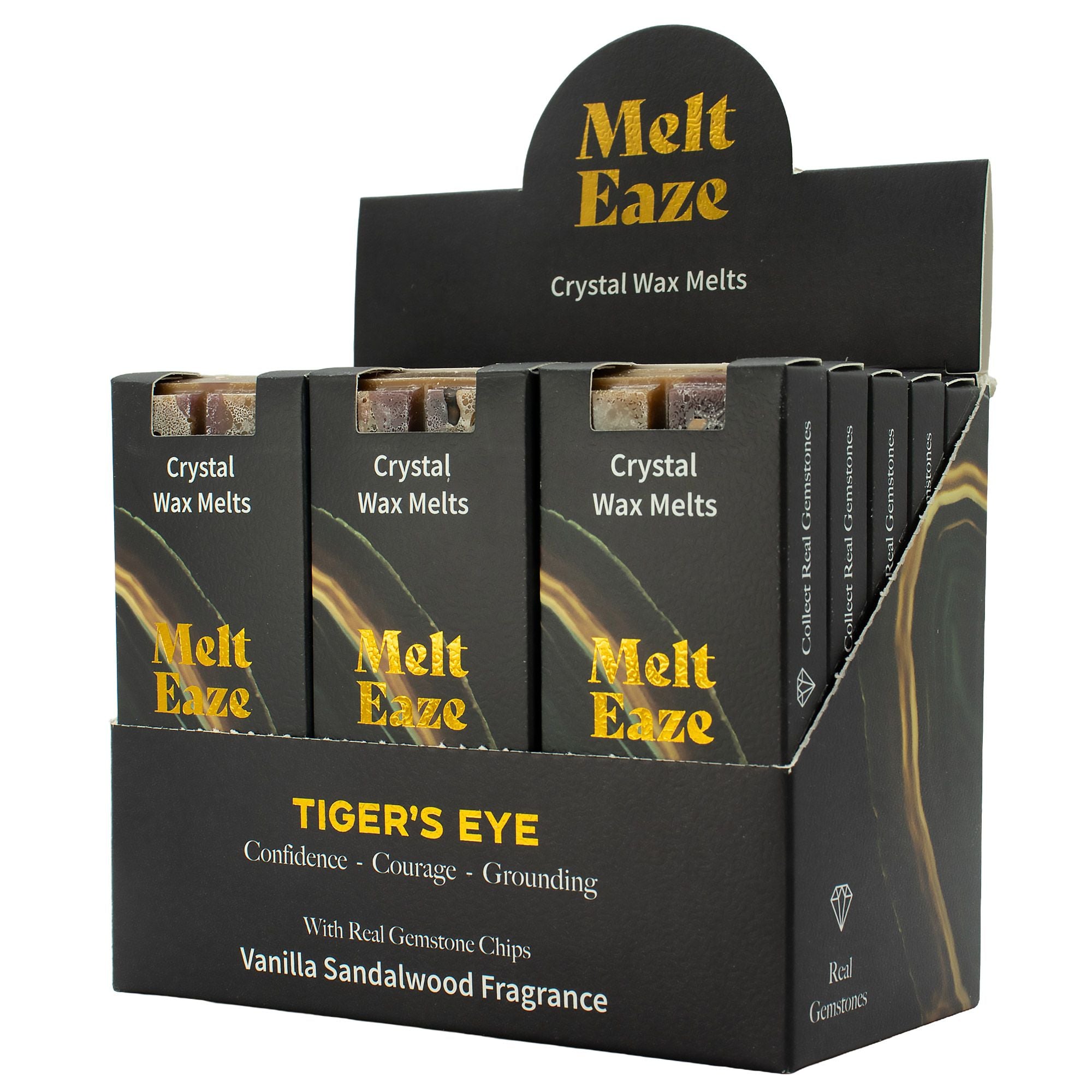 MeltEaze Wax Melts 50g - Tigereye Strength - Vanilla Sandalwood