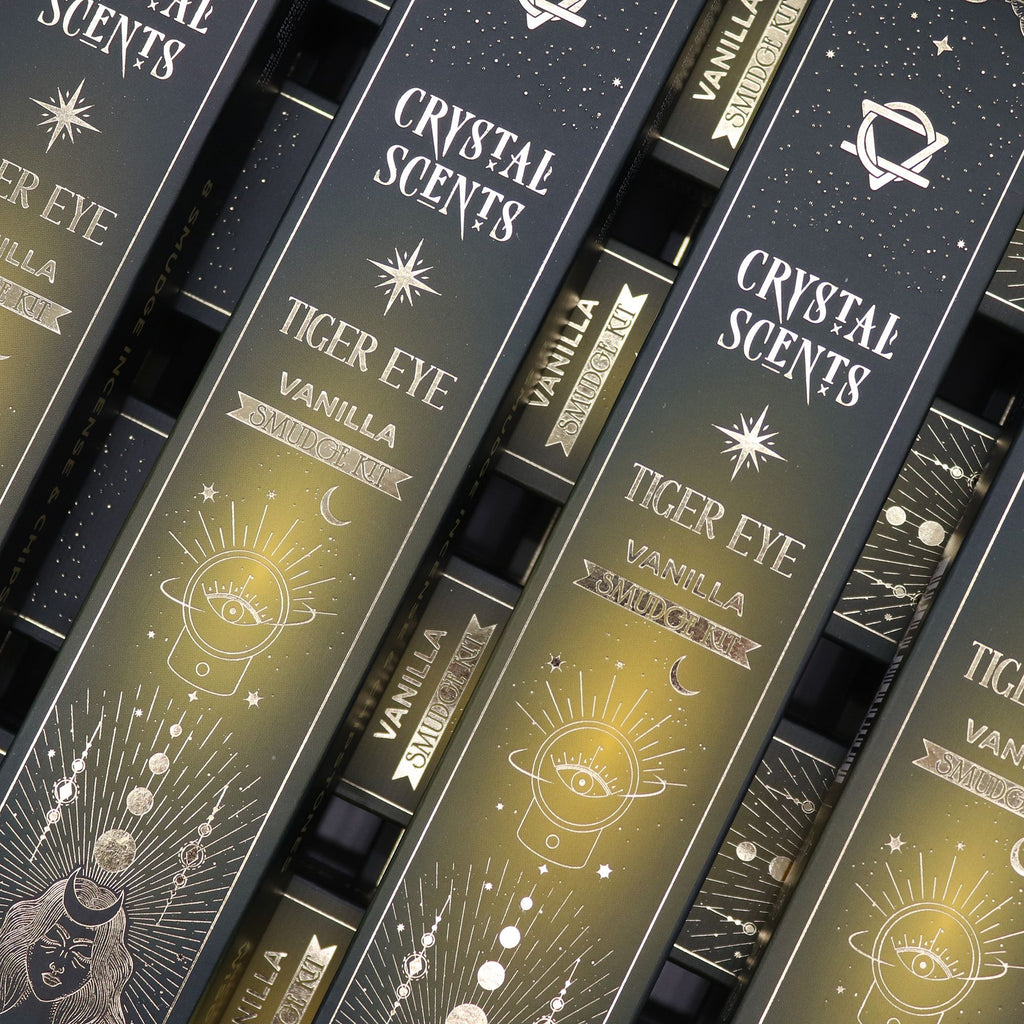 Tiger Eye Crystal Scents Smudge Incense - Vanilla