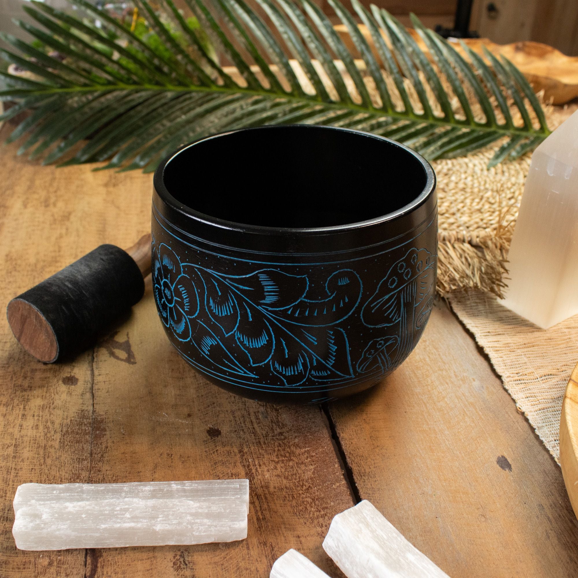 Cauldron Singing Bowl - Magic Mushroom - Blue (15cm)