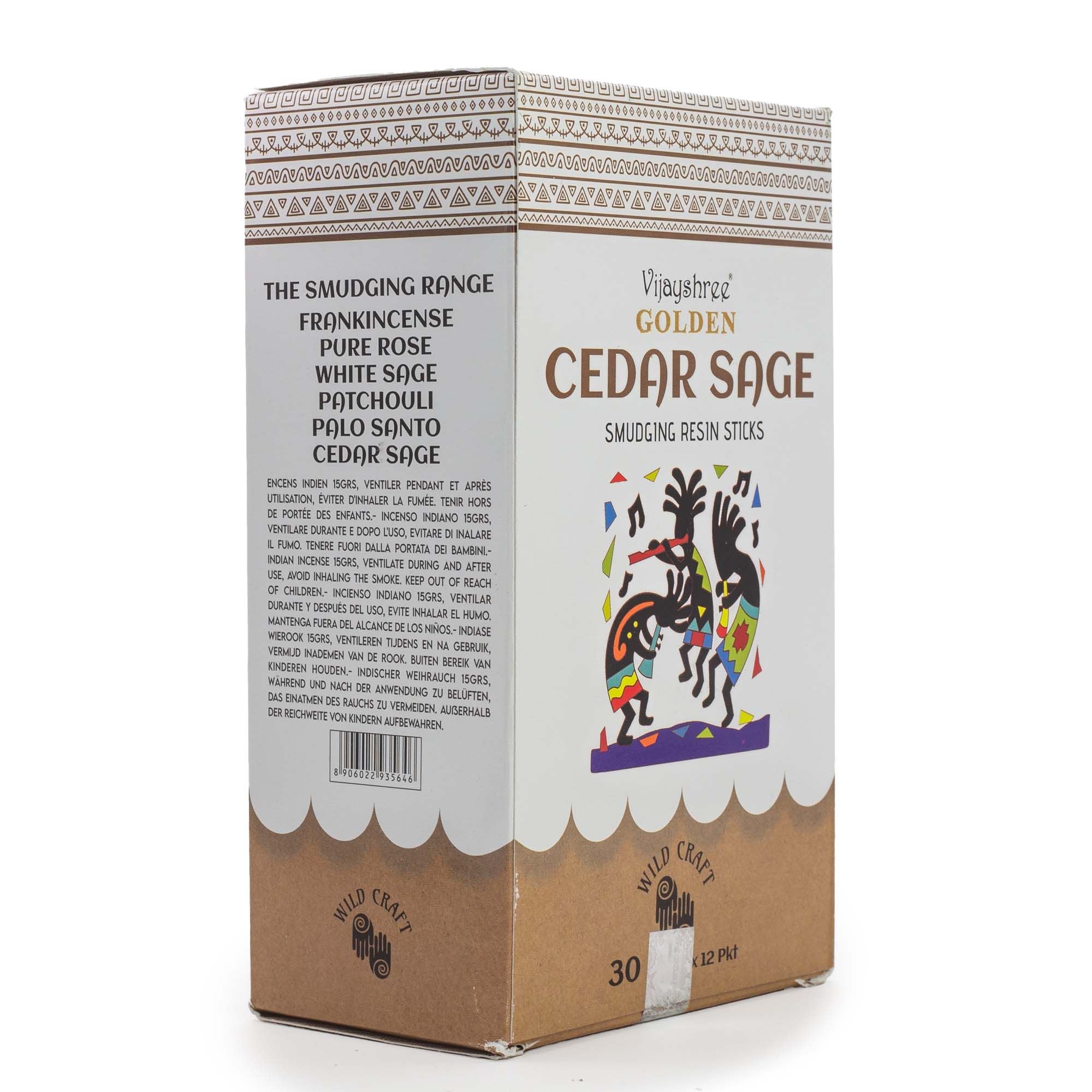 Golden Cedar Sage Smudging Resin Sticks – 30g