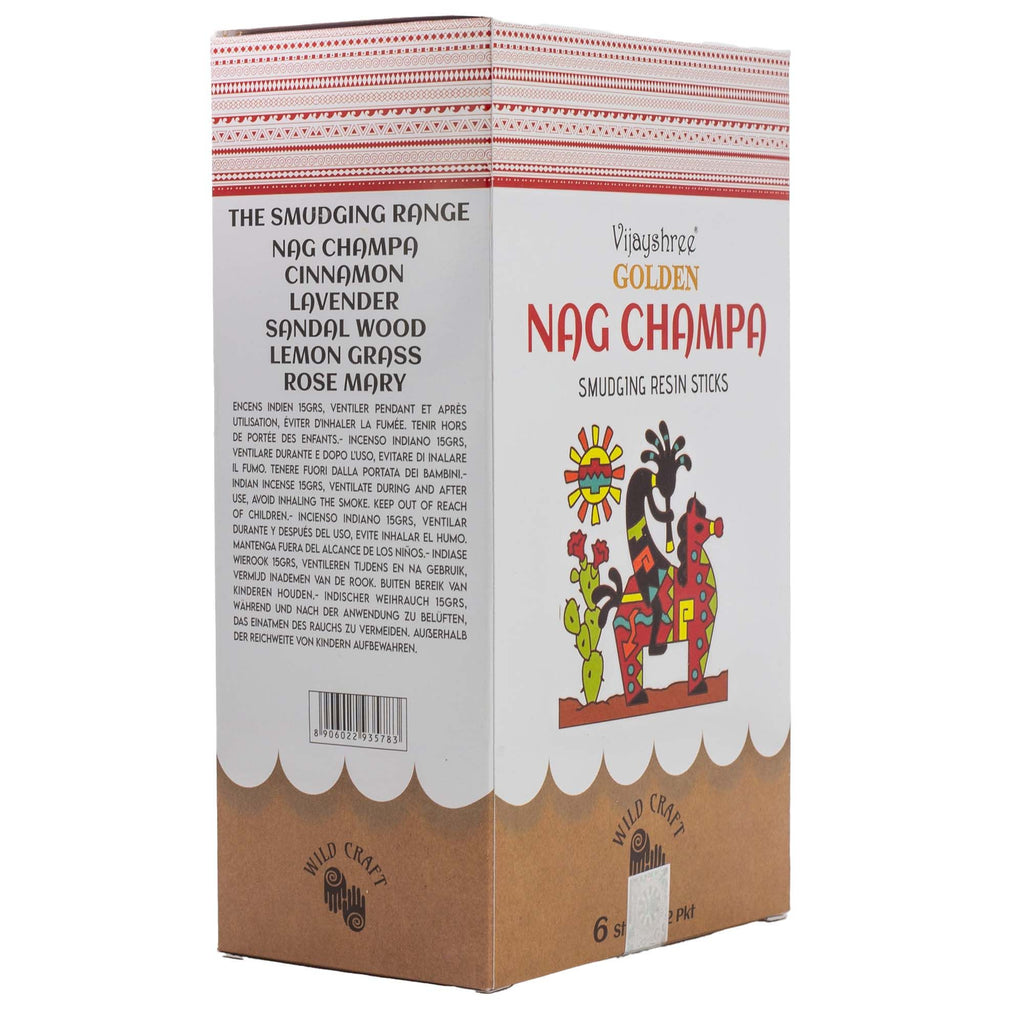 Golden Nag Champa Smudging Resin Sticks - 30g