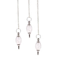 Lingam Shaped Gemstone Pendulum - Rock Quartz