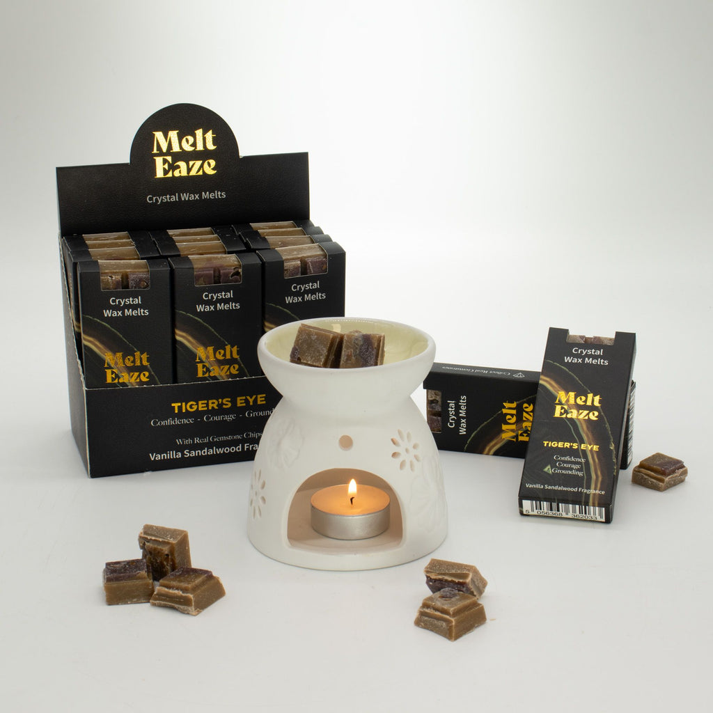 MeltEaze Wax Melts 50g - Tigereye Strength - Vanilla Sandalwood