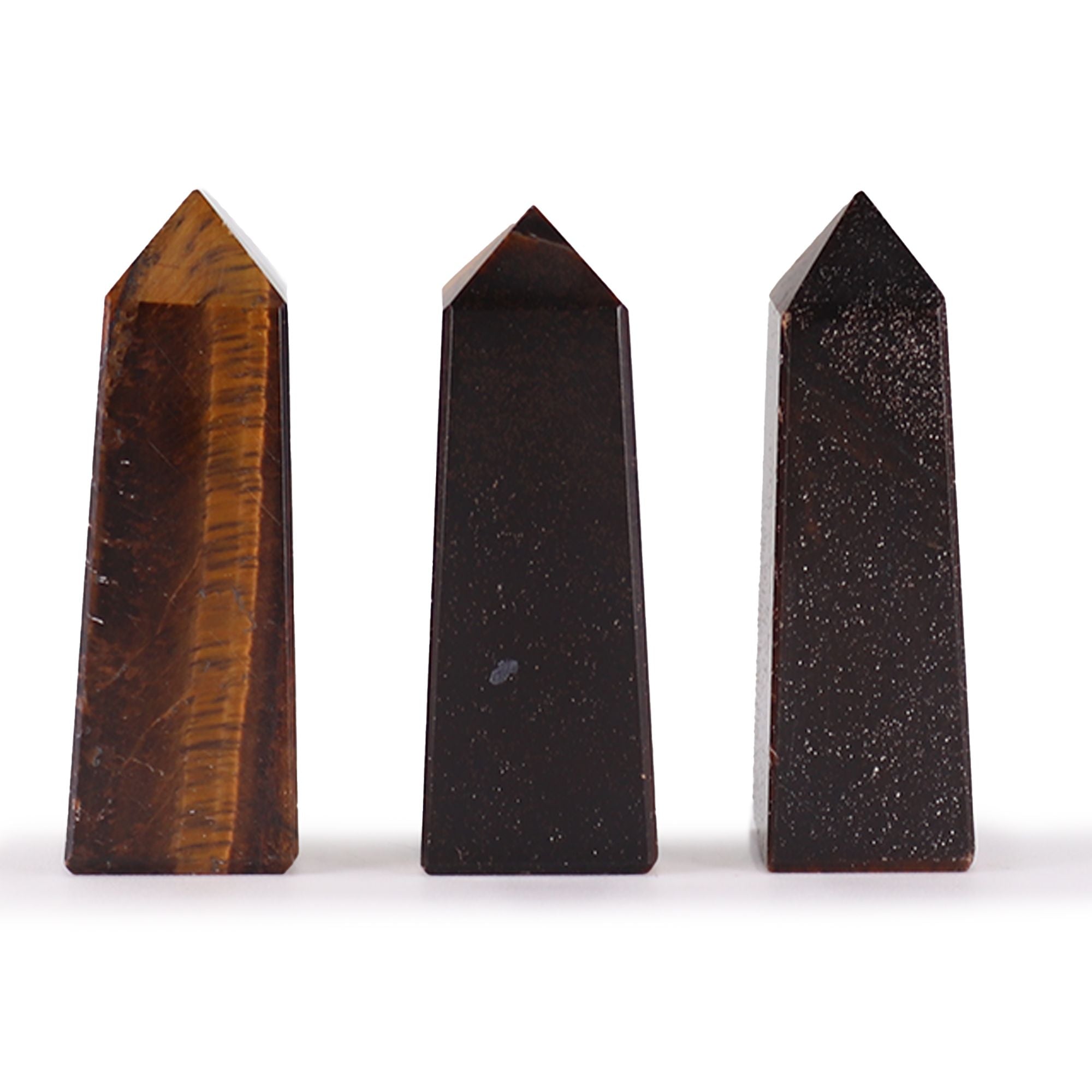 Gemstone Obelisk Point approx 5cm - Tiger Eye