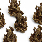 Brass Miniature Gods - Ganesha (22gms)  - 37mm