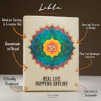 Lokta Inspiration Notebook – Real Life – Large (21x15cm) – 45 Leaves – Includes Bookmark