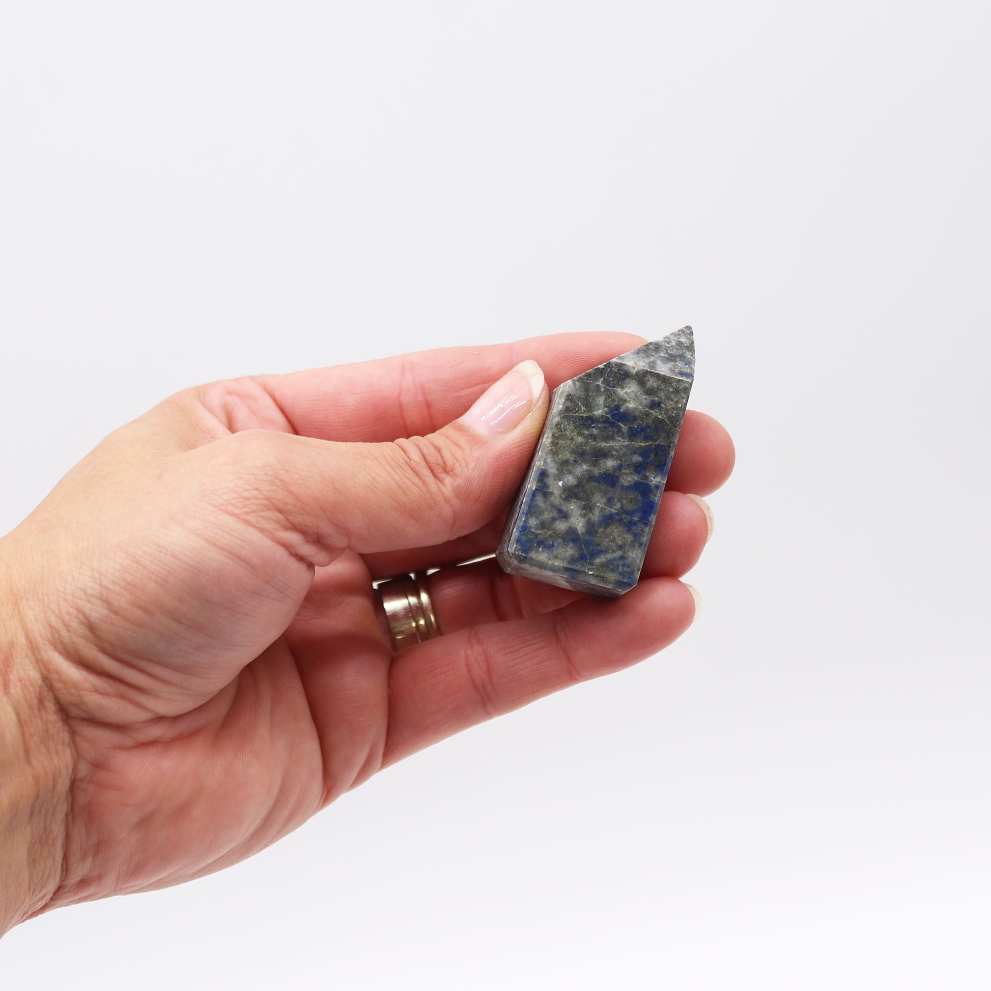 Gemstone Points approx 6cm (0.5KG) - Afghan Lapis (approx 8 pieces)