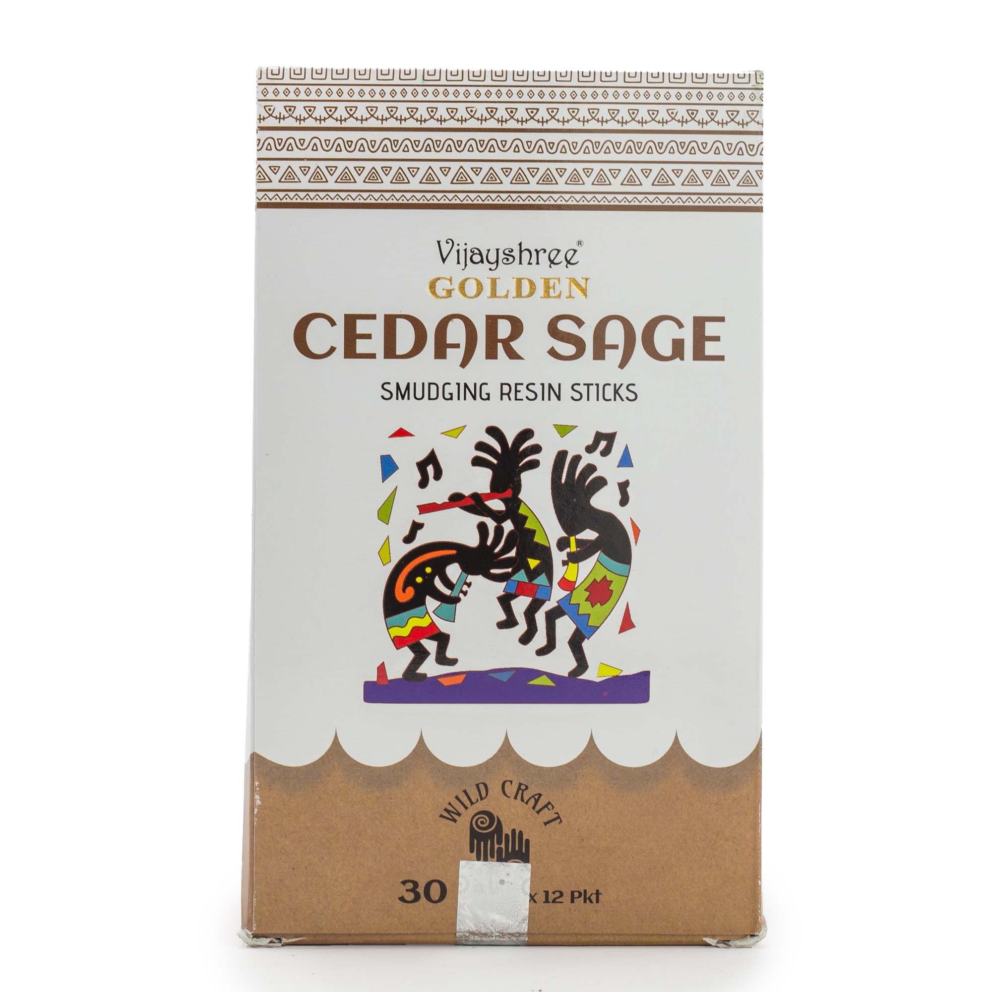 Golden Cedar Sage Smudging Resin Sticks – 30g