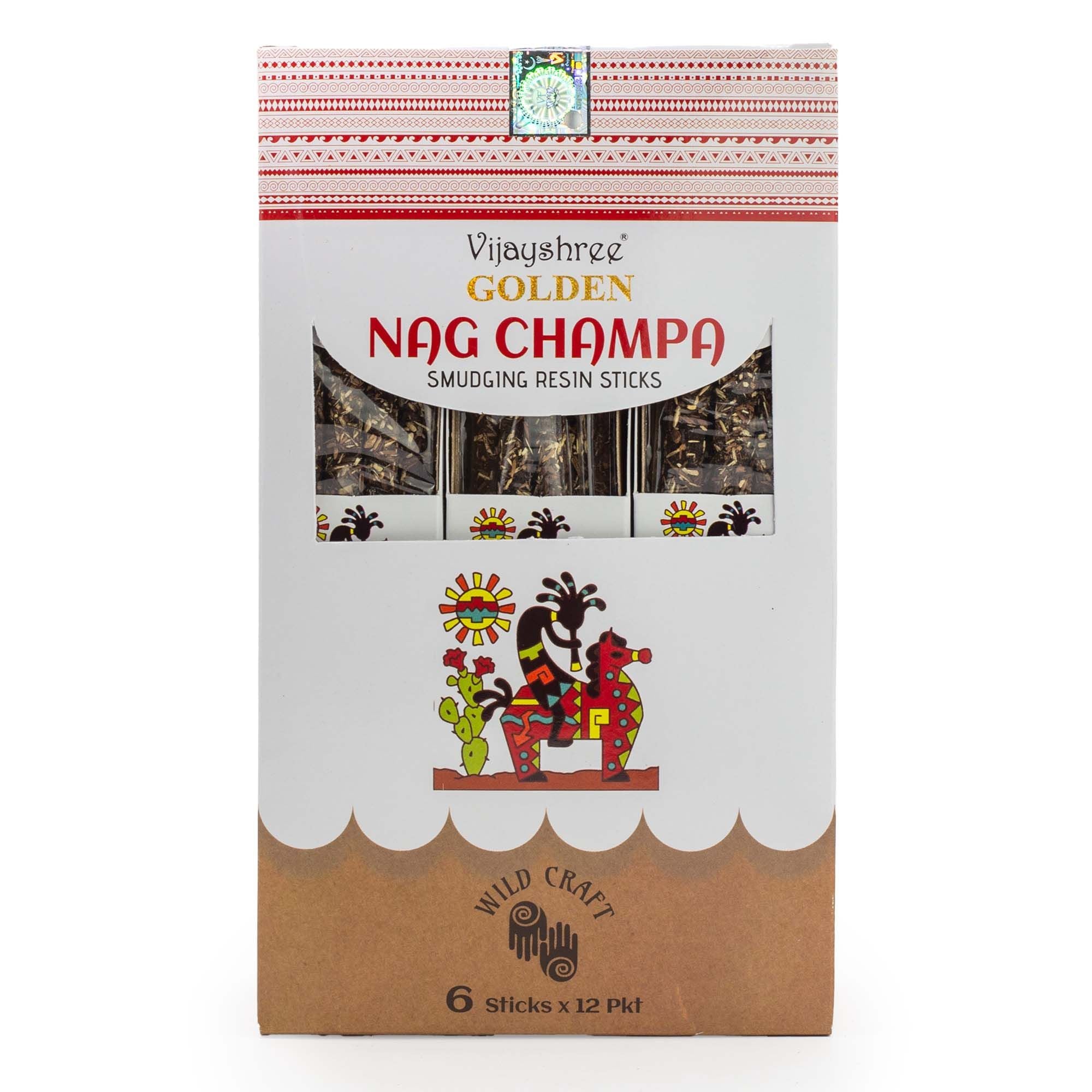 Golden Nag Champa Smudging Resin Sticks - 30g