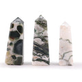 Gemstone Obelisk Point approx 5cm - Moss Agate