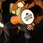 Large Pro Djembe Drum - Freedom Rhythm (high) - 50cm (22cm Dia)