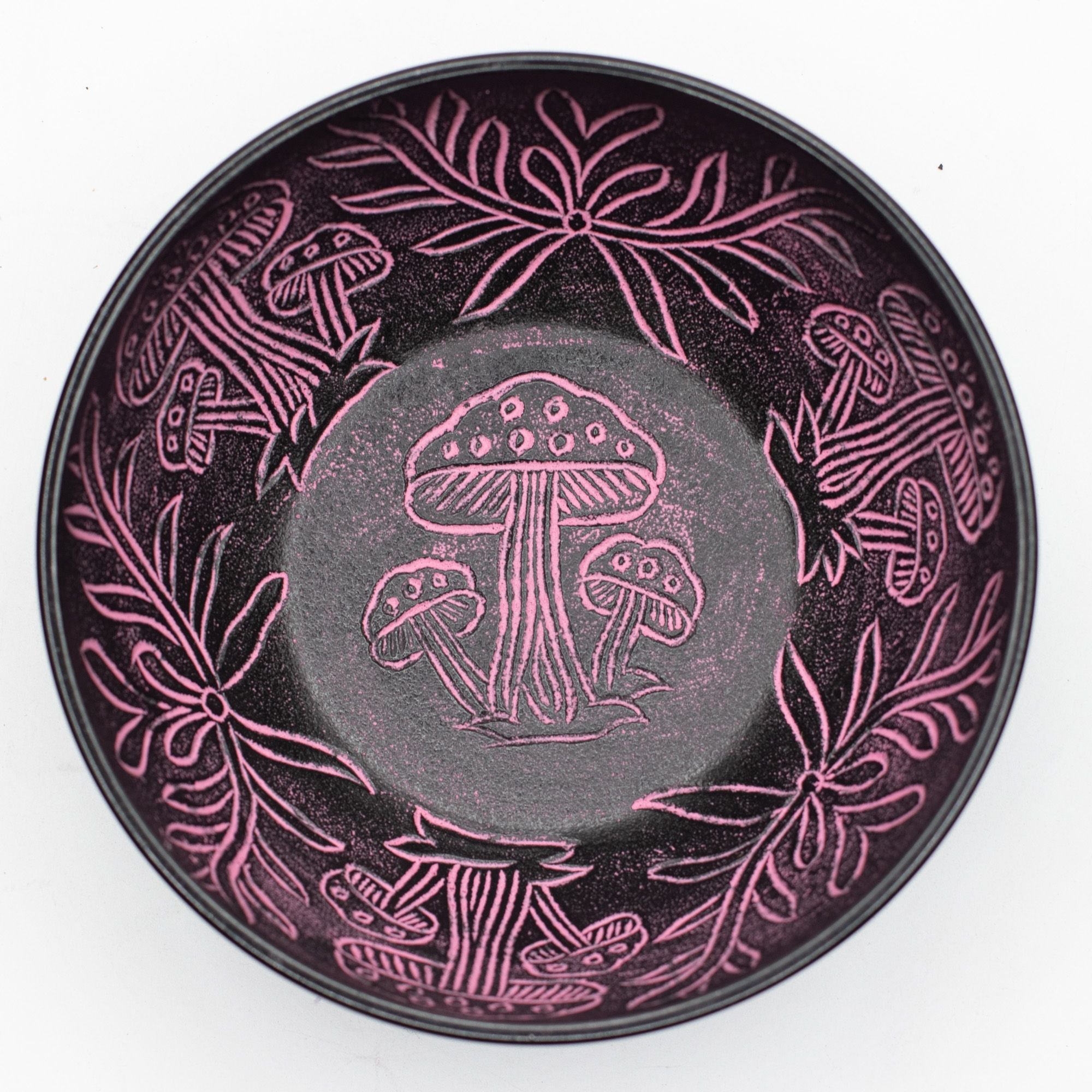 Aluminum Singing Bowl - Magic Mushroom - Pink (20cm)