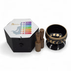 Moon Phase Singing Bowl Set – Black (10.7cm)