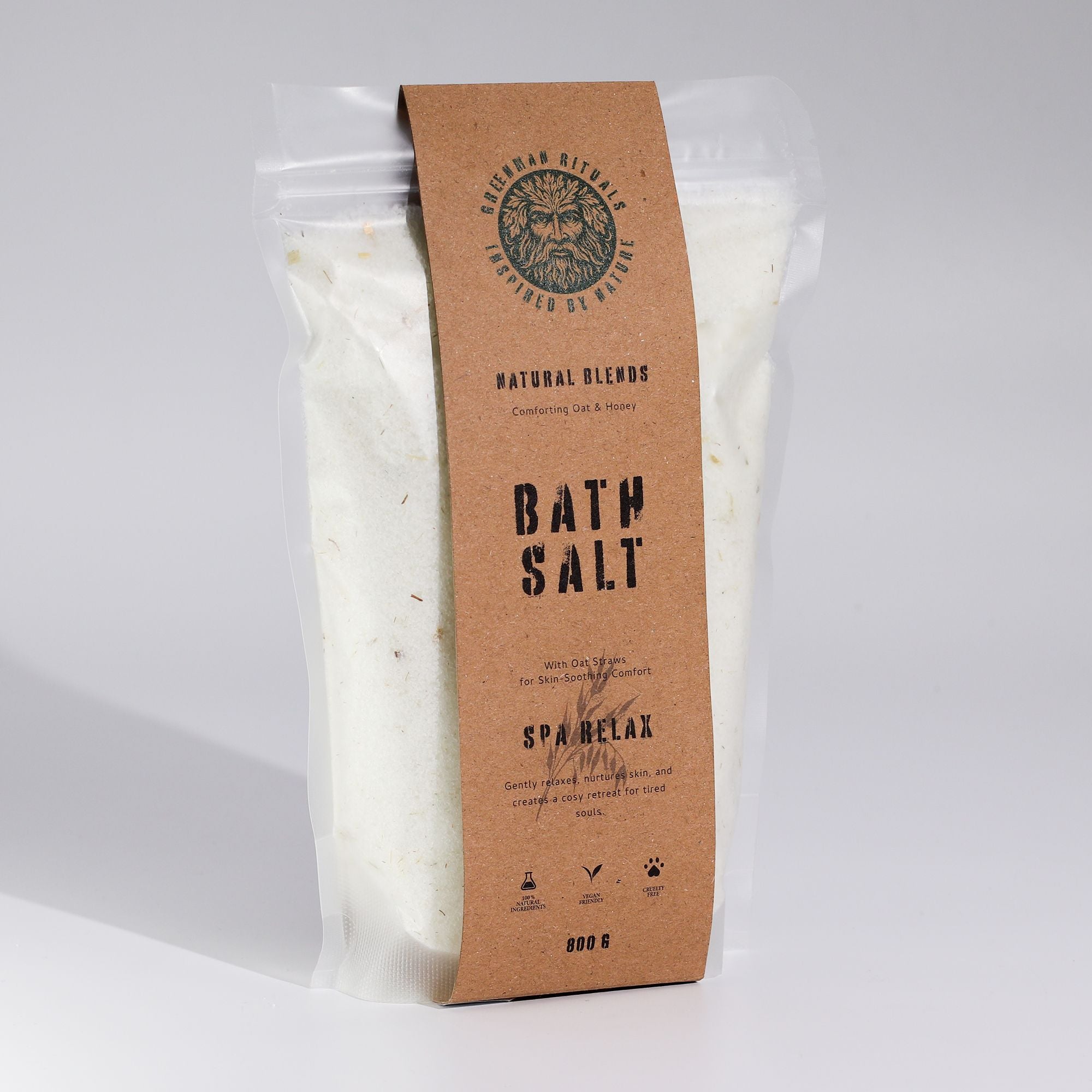 Greenman Rituals Oat & Honey Epsom Bath Salt – Spa Relax Blend