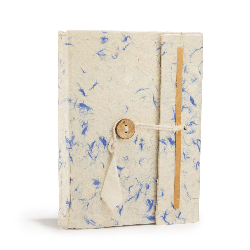 Lokta Mixed Blue Cotton Notebook – Medium (15x12cm) – 45 Leaves