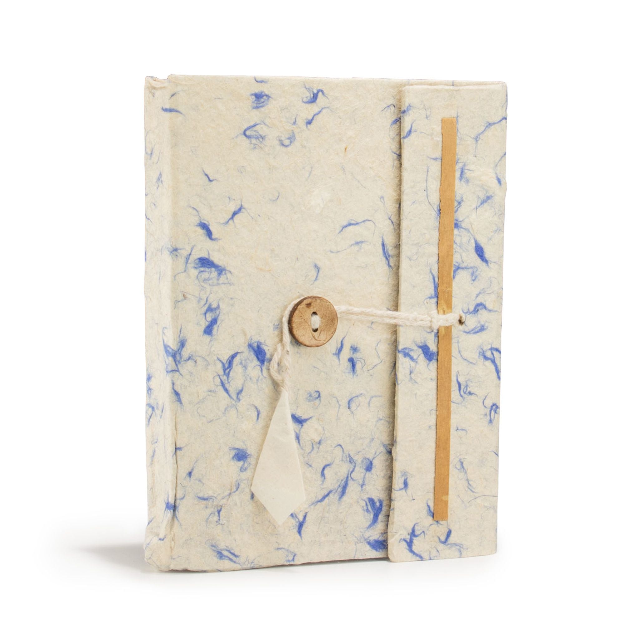 Lokta Mixed Blue Cotton Notebook – Medium (15x12cm) – 45 Leaves