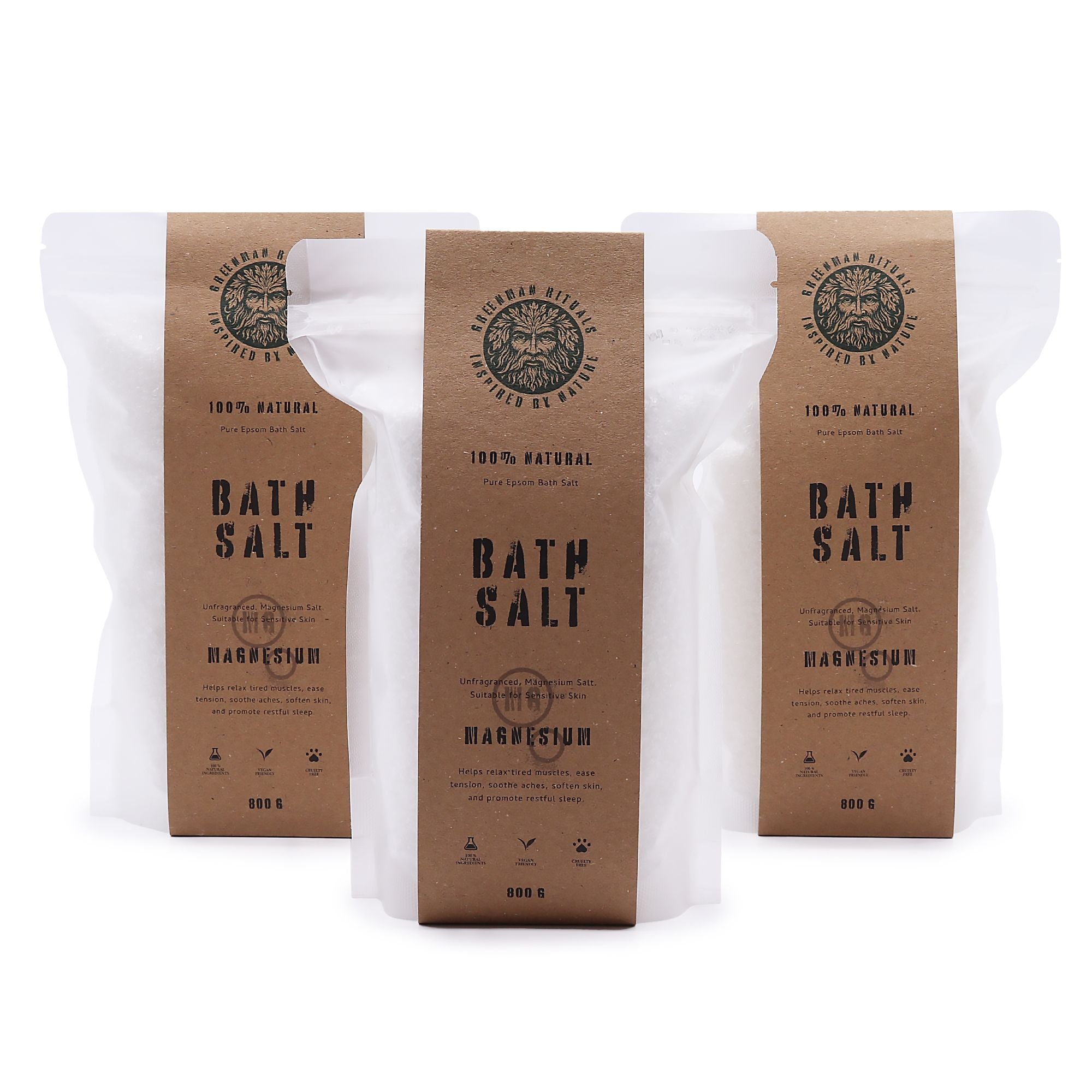 Greenman Rituals Magnesium Epsom Bath Salt – Pure Formula