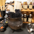 Extra Huge Cast Iron Cauldron with Triple Moon 23x18cm (at least 4kg)