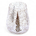 Natural Floral Glass - Large Bowl Candle Holder - Pino - (15x12cm)