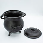 Extra Huge Cast Iron Cauldron with Triple Moon 23x18cm (at least 4kg)