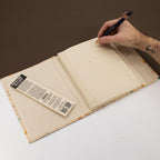 Lokta Mixed Colour Cotton Notebook – Large (21x15cm) – 45 Leaves – Includes Bookmark