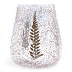 Natural Floral Glass - Large Bowl Candle Holder - Pino - (15x12cm)