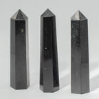 Gemstone Six Face Obelisk Point approx 17cm - Black Tourmaline