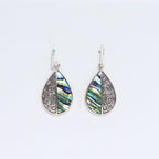 Shell & Silver Earrings - Teardrop- Abalone