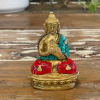 Brass Buddha Figure - Hands Up - 7.5 cm