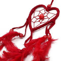 Bali Dreamcatchers - Small Heart - Black/White/Red
