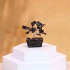 Mini Gemstone Tree On Orgonite Base - Black Agate (15 stones)