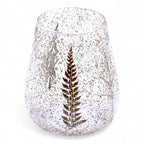 Natural Floral Glass - Large Bowl Candle Holder - Pino - (15x12cm)