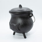 Extra Huge Cast Iron Cauldron with Triple Moon 23x18cm (at least 4kg)