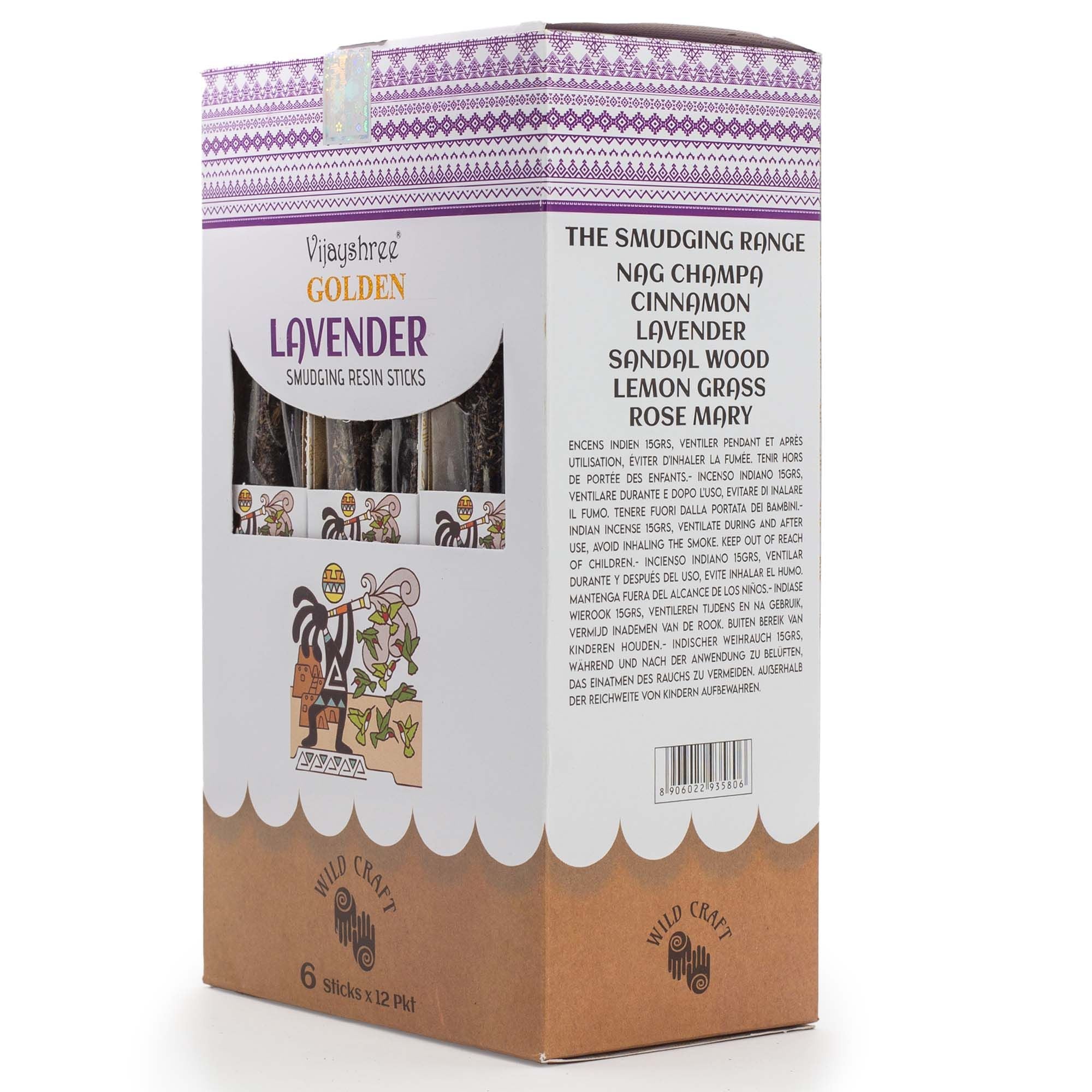 Golden Lavender Smudging Resin Sticks - 30g