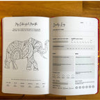 White Wellness Journal - 120 pages - Rose Gold Tree of Life