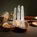 Gemstone Six Face Obelisk Poins approx 17cm - Rock Crystal