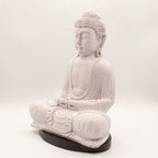 Meditation Buddha Lamp Lavender Crackle - Oval Stand