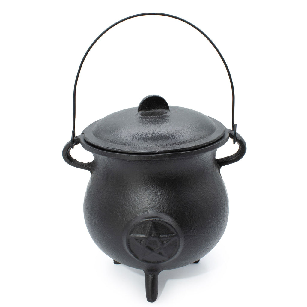 Extra Huge Cast Iron Cauldron with Pentagon 23x18cm (at least 4kg)