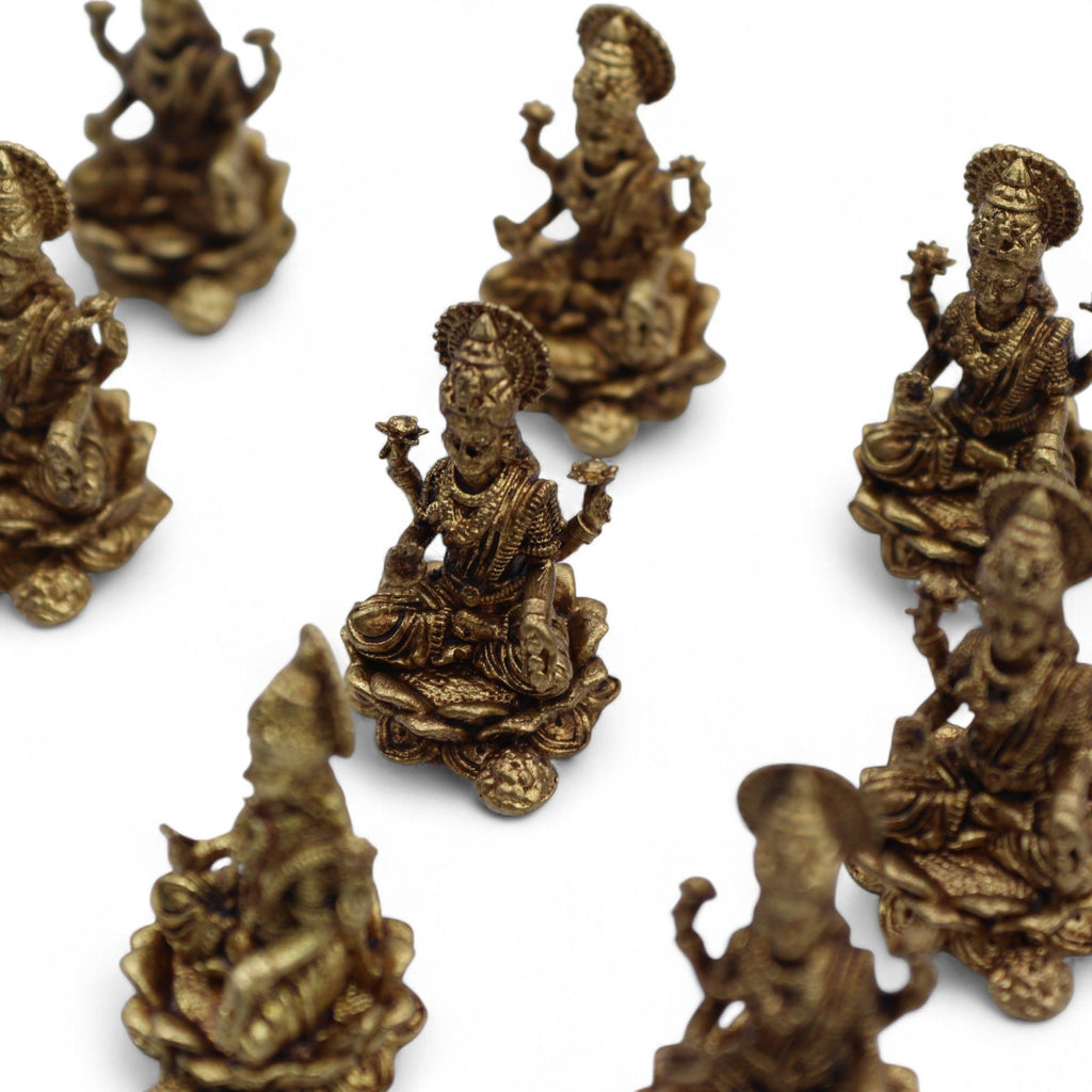 Brass Miniature Gods - Laxmi (11gms)  - 30mm