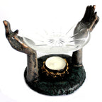 Antique Buddha - Om Hands Oil Burner