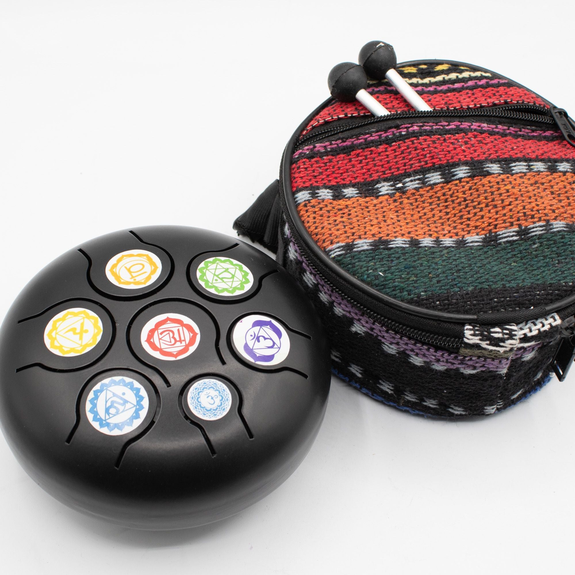 Low Med Hapi Drum Black Chakra- 14x7cm