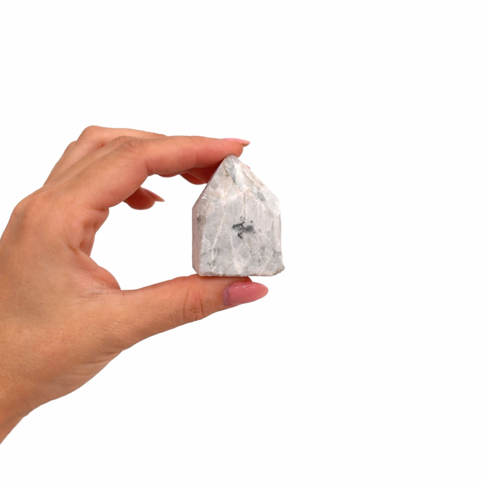 Gemstone Top Polished Points - Rainbow Moonstone (approx 5-6 pieces)