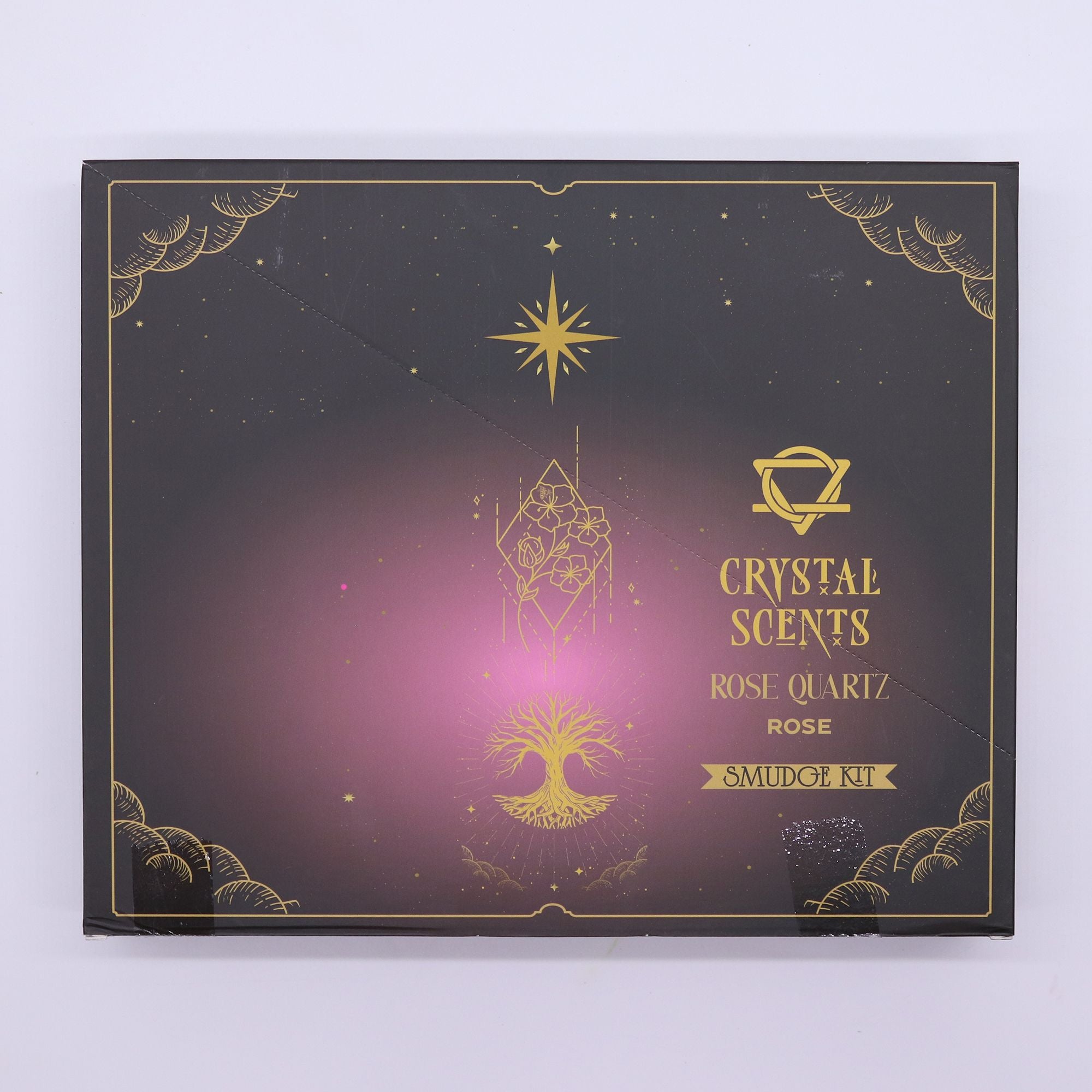 Rose Quartz Crystal Scents Smudge Incense - Rose