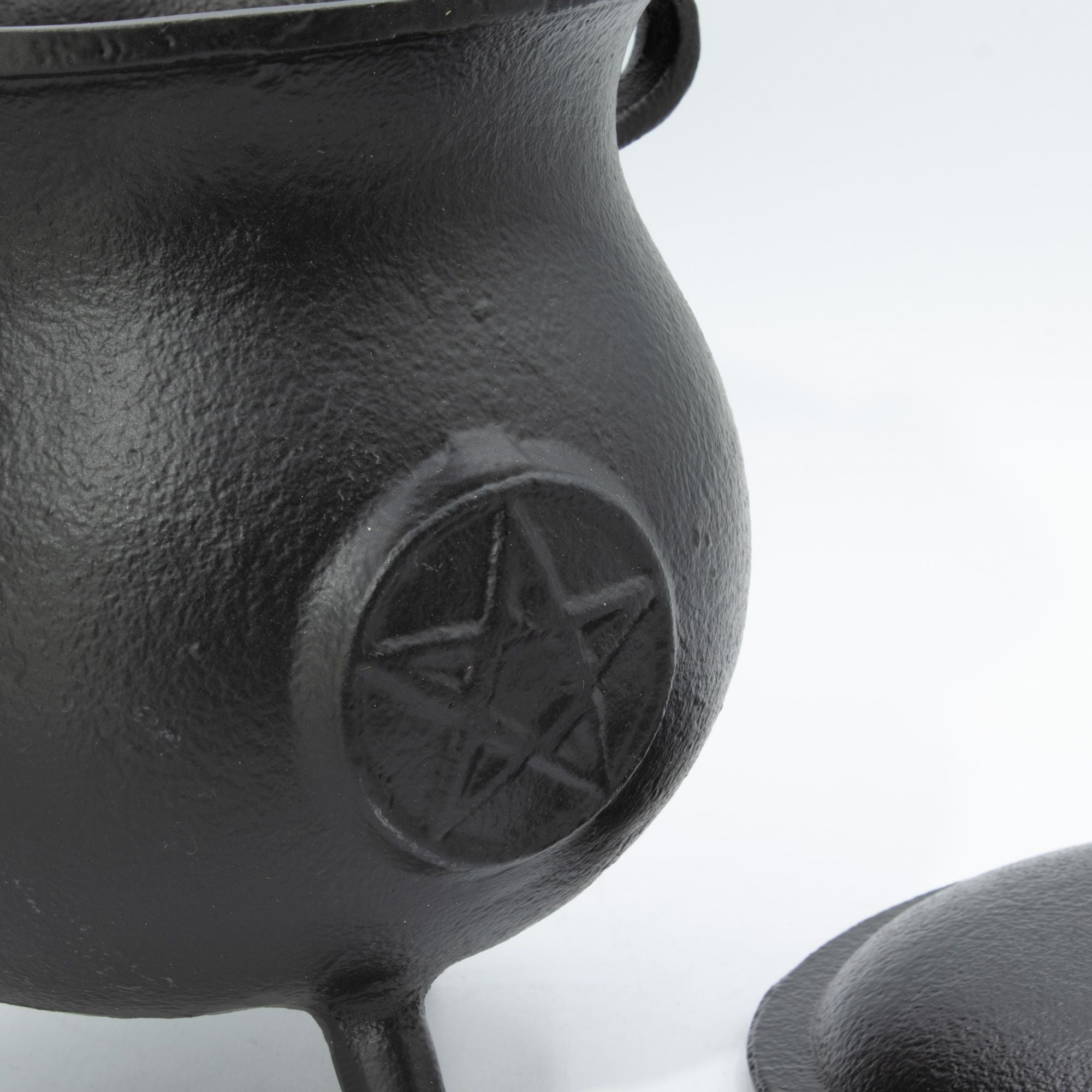 Extra Huge Cast Iron Cauldron with Pentagon 23x18cm (at least 4kg)
