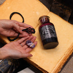 Ancient Witch Bath Spell Potion & Amethyst Crystal Amulet - Seduction